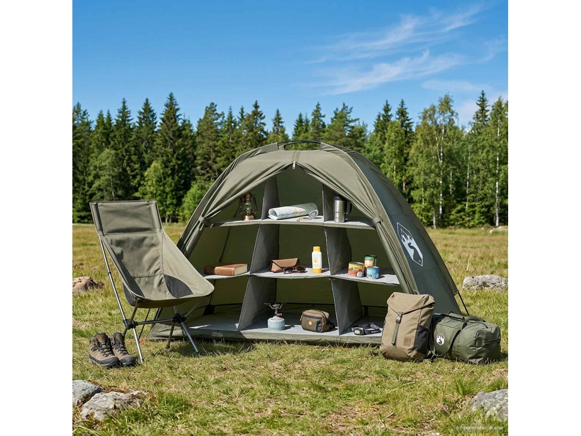 Vidaxl Tenda De Armazenamento Verde-azeitona 120 X 50 X 70 Cm