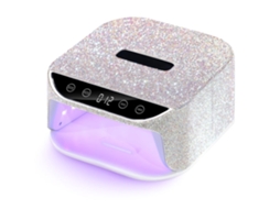 Lurelia Lâmpada Uv Led Para Unhas Com Sensor, Lcd Prata