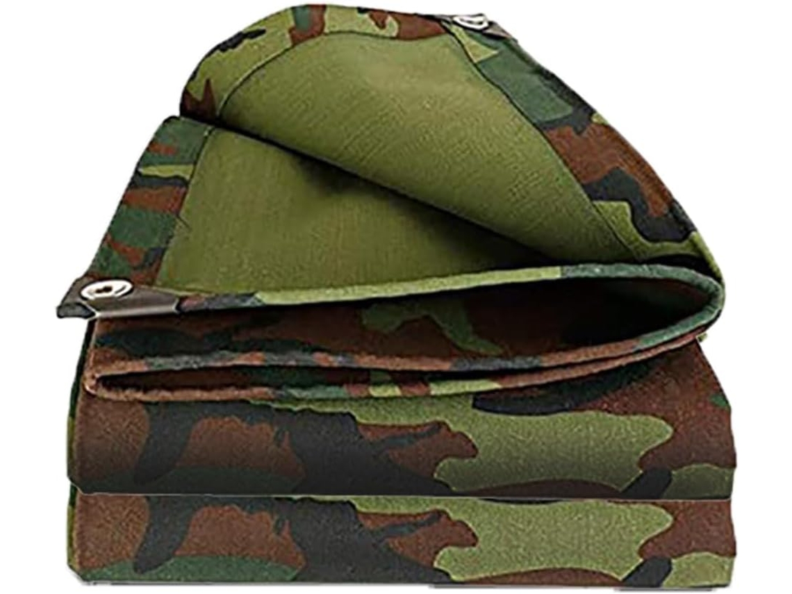 Custom Heavy Duty Tarp Waterproof, Outdoor Camping Canvas Tarp With Grommets Reinforced Edges For Roof, Camping, Patio