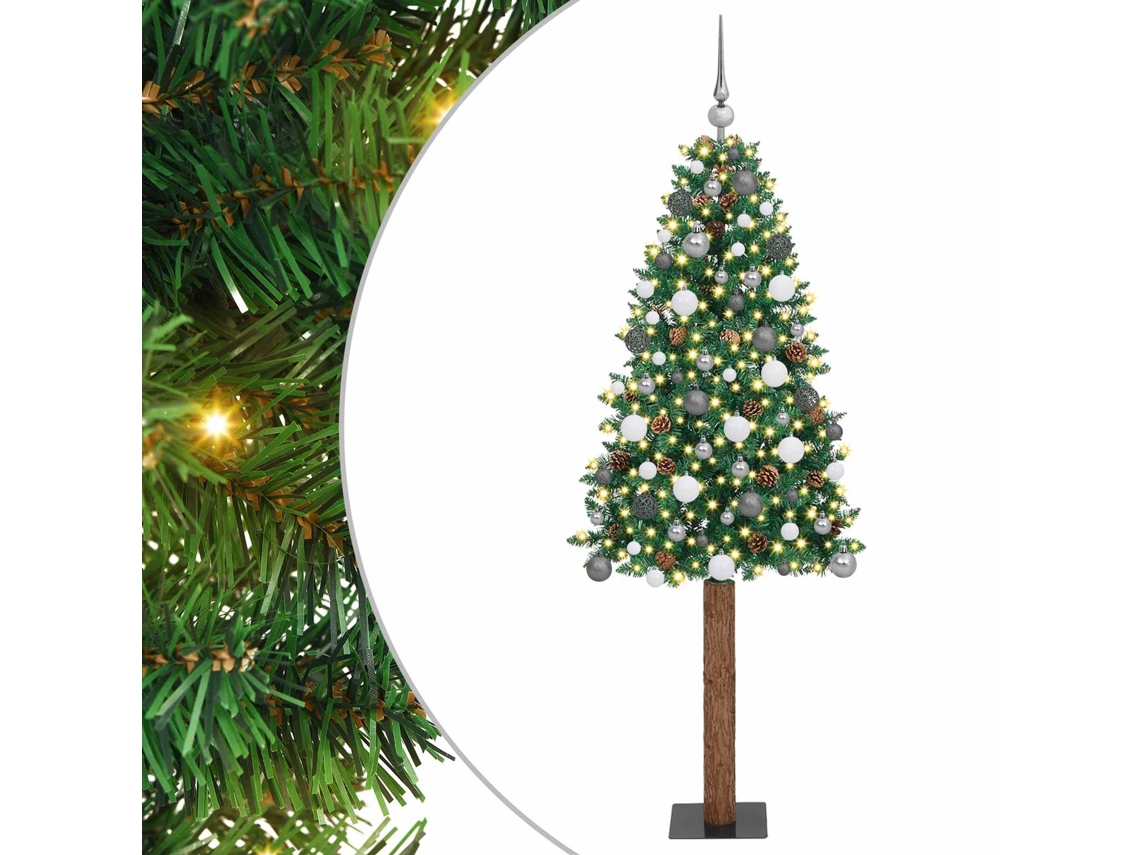 Vidaxl Árvore De Natal Slim Verde 210 Cm