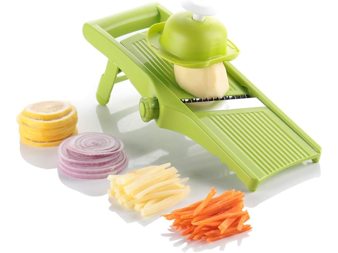 Cortador de legumes, cortador de batatas, cortador de batatas fritas, Slowmoose Green