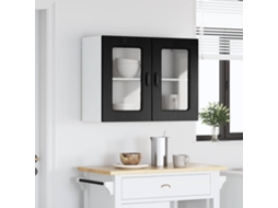 Vidaxl Painel De Lava-louça Kalmar Carvalho Preto 80 X 31 X 60 Cm