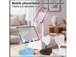 Suporte Para Celular Em Formato De Coração (1 Unidade), Suporte De Mesa Ajustável E Dobrável Para Celular E Tablet, Tripé Universal Para Selfies Com H