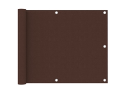 Vidaxl Tela De Varanda 75x300 Cm Tecido Oxford Castanho