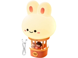 Estátua de mesa com luz suave Coelho Fofo para dormir, ideal para dormir.