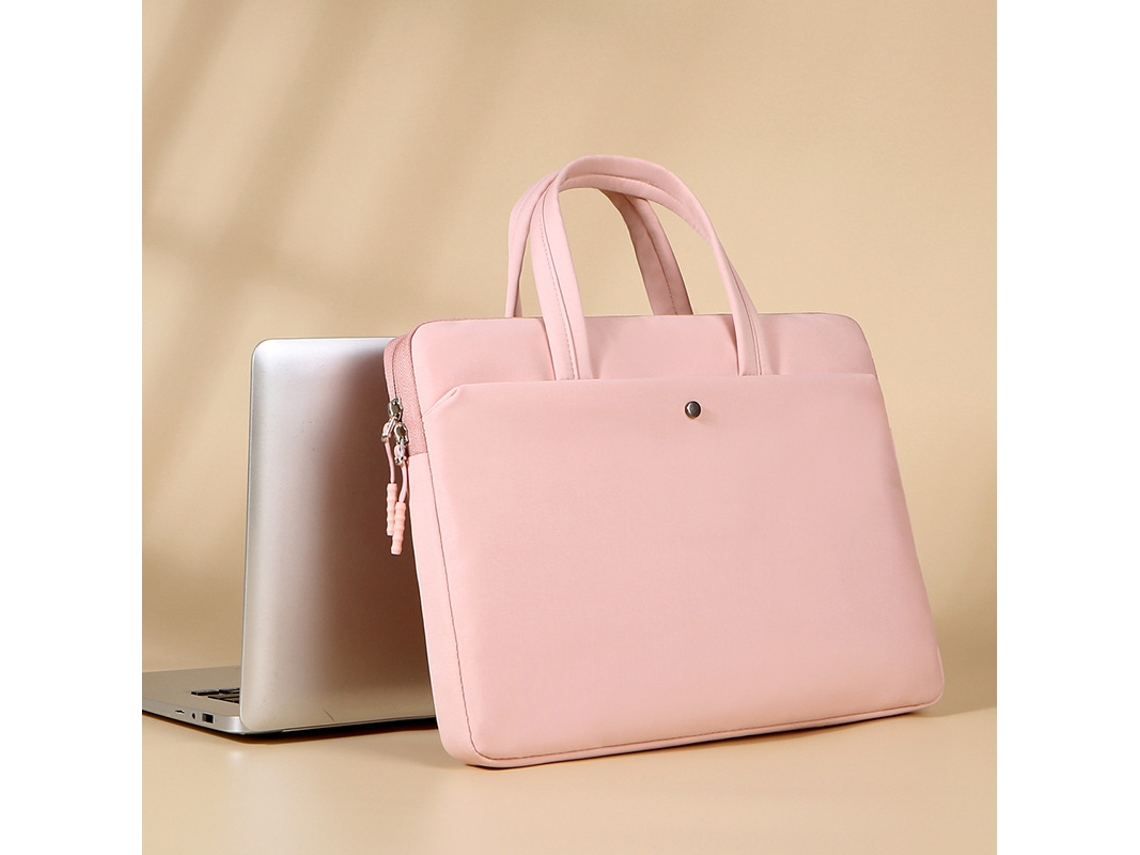 Bolsa Impermeável Para Portátil De 15~16.1 Polegadas Com Pega, Leve E Resistente Ao Desgaste. Forro Macio. Rosa Hexinyigjly