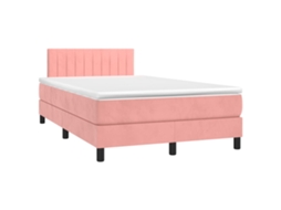 Box Spring Bed, Box Spring Beds Vidaxl Cor-de-rosa Veludo (120 X 190 Cm)