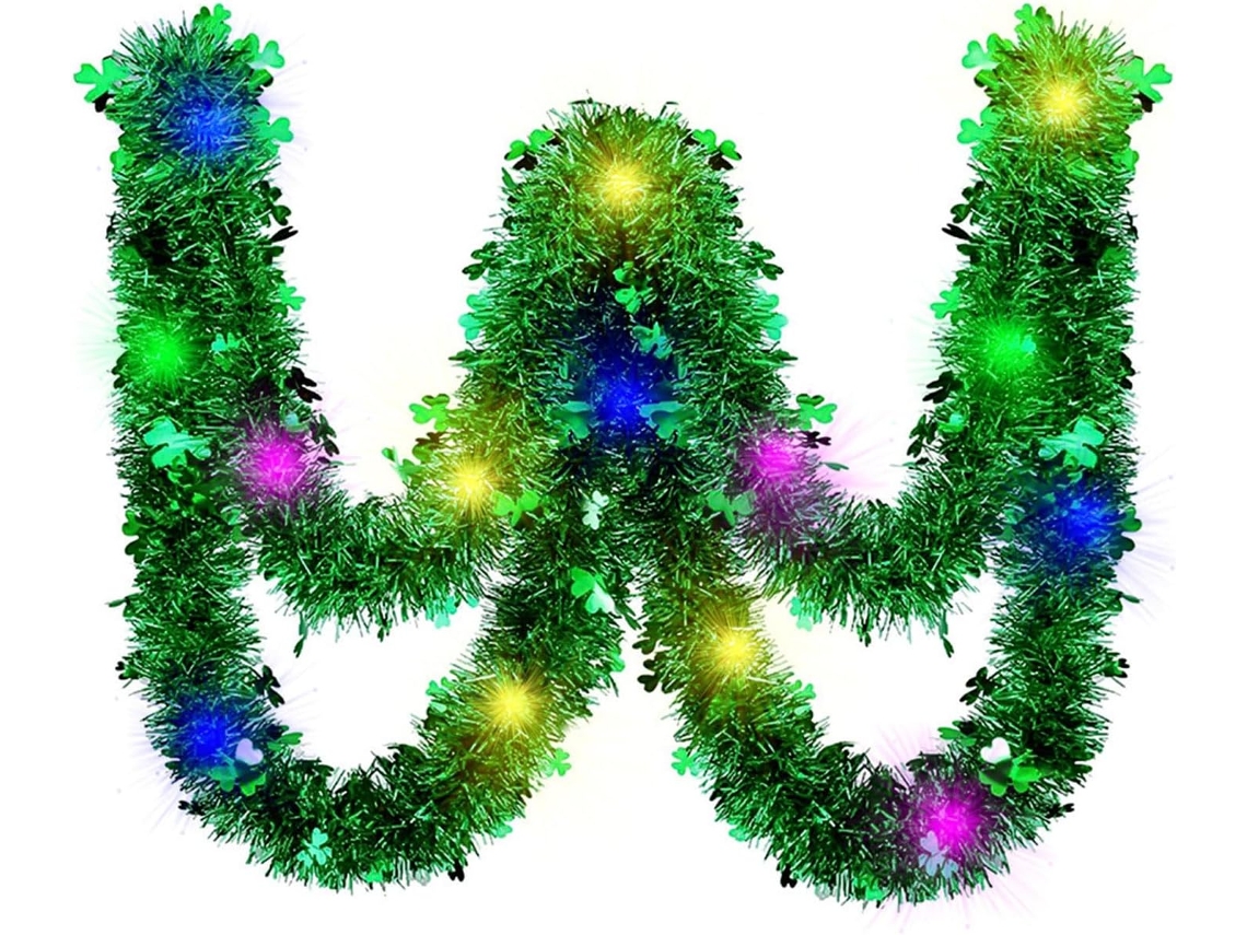 Tiras Decorativas De Lã Com Enfeites Para O Dia São Patrício, Ideais Para Pendurar Em Festas E Comemorações