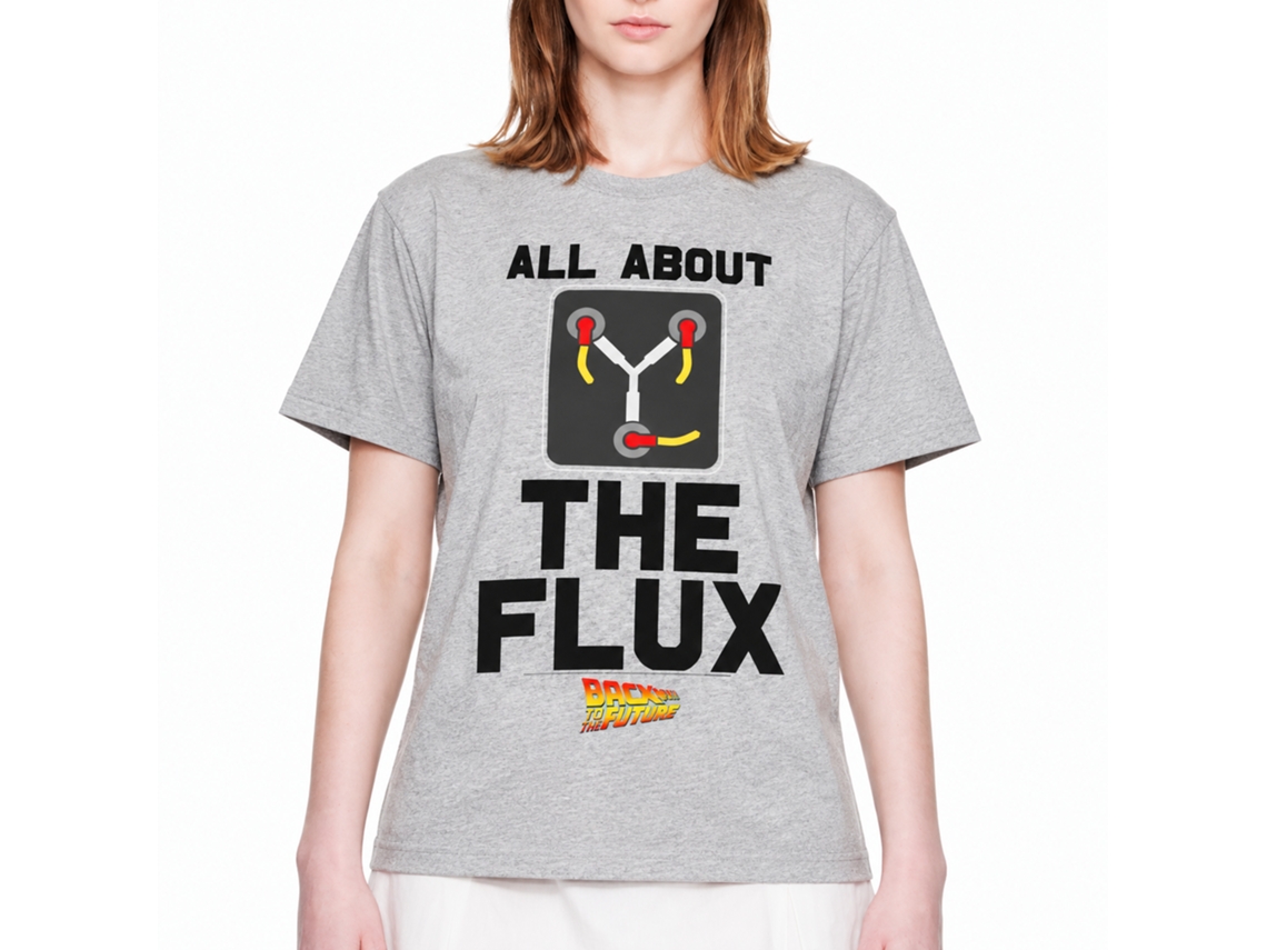 Rockinstone Back To The Future Movie All About Flux Heather Gray Adult T-shirt Size:xxxl