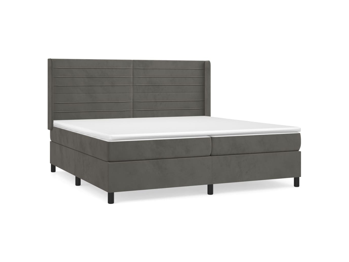 Box Spring Bed, Box Spring Beds Vidaxl Cinzeto Veludo (200 X 200 Cm)