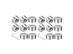 16x Efeitos Pedal Footswitch Topper, Botões de Pedal Descalço, Guitar Effect Foot Nail Cap Aumento Acc Sygo