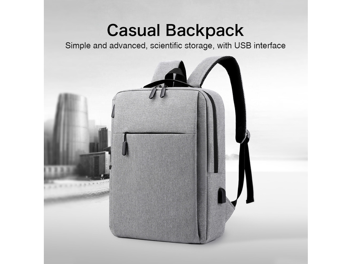 Mochila Para Notebook Mochila De Negócios 14l Leve Alta Capacidade Com Porta Usb Para Viagem E Lazer