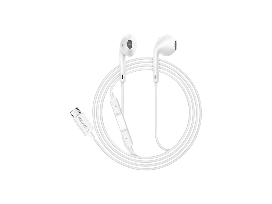 Fones de Ouvido MAYAXESS com fio USB-C para Galaxy S26