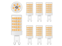 Lâmpadas Led G9 10w, Led G9, Branco Quente, 2700k, Ca, 220v, Pacote Com 6 Unidades Brilvibera