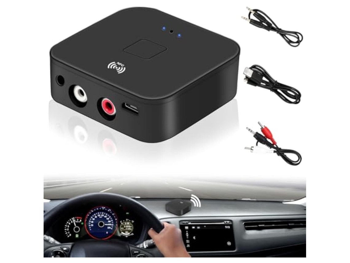 Receptor Nfc 5.0 Adaptador De Áudio Bluetooth Estéreo, Adaptador De Áudio Sem Fio Hifi Com Conector De 3,5 Mm Para Produtos Digitais Com Função Zeuxo