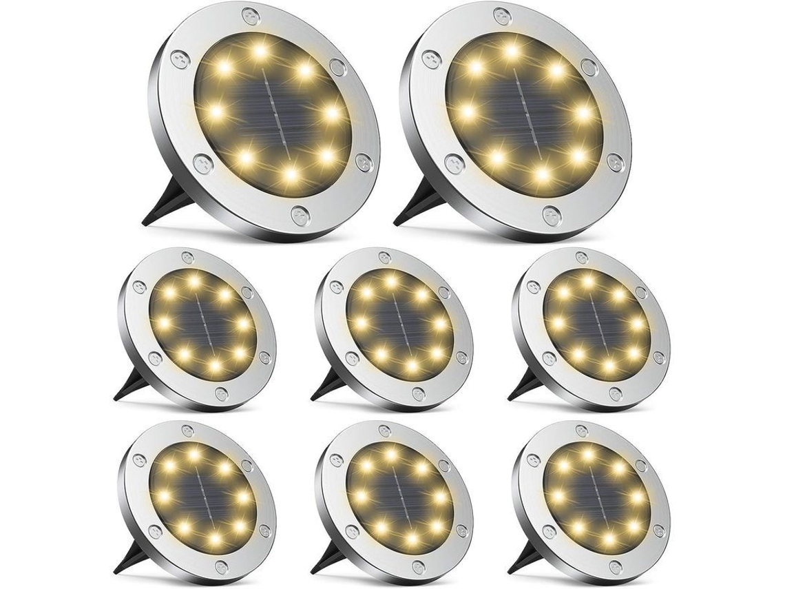 Luzes Solares para Jardim com Luzes LED Brancas (S/MARCA)