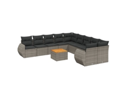 Garden Sofa Set, Garden Sofa Sets Vidaxl Cinzeto Rattan / Vime (n/a)