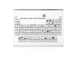 Tabla Periódica De Elementos Con Muestras Reales Vidrio Decorativo 3 Tamaños Gkk 15 Cm