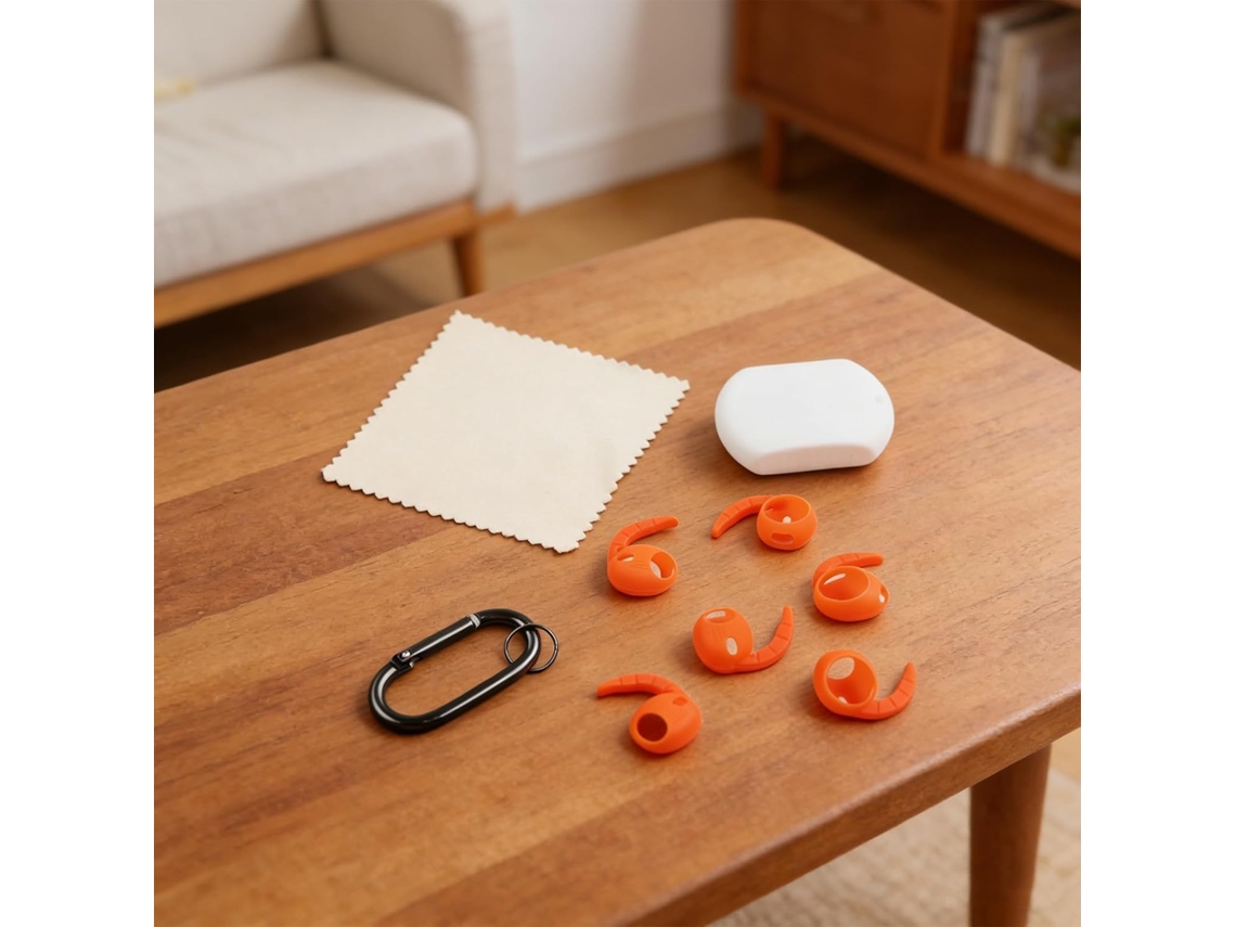 Crochê De Ouro Em Silicone Para Airpods Pro 3 ( 2025 ), Design Antiderrapante Para Esportes E Cursos, Ajuste