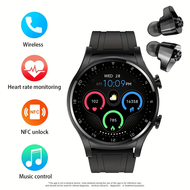 Smart Watch Dinâmico de Oxigênio no Sangue Da Frequência Cardíaca Preto GODTVAGT