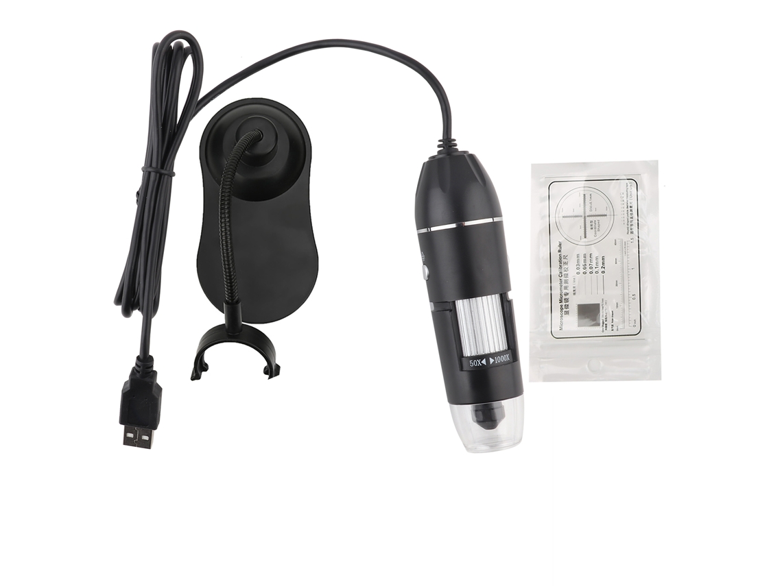 Microscópio Digital Usb Led 50x 1000x com Suporte Ajustável Alta Resolução para Observação e Manutenção