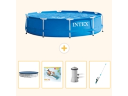 Intex Piscina Com Estrutura Redonda - 366x76 Cm - 5-peças S62
