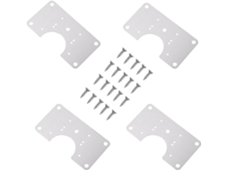 Conjunto De 4 Placas Reparo Dobradiças Em Aço Inoxidável Para Móveis Armário