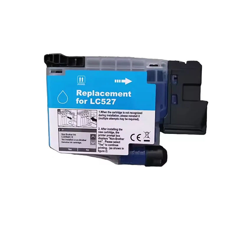 1 Cartucho de Tinta Jato de Tinta Compatível com Brother Mfc j4550dw J4350dw 4550 4350, Cor Ciano Lc 527 Lc527 MDUG