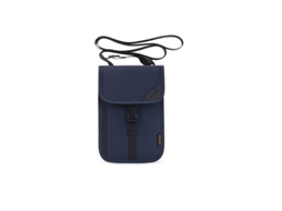 Porta passaporte de Pescoço Rfid Azul AQUAFORGE