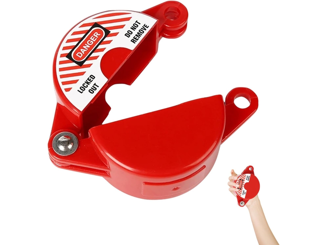 25 64 Dispositivo De Travamento Vermelho Para Válvula Guilhotina Industrial