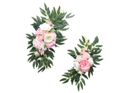 Placard de Boas Vindas com Flores Artificiais LAXISCREED