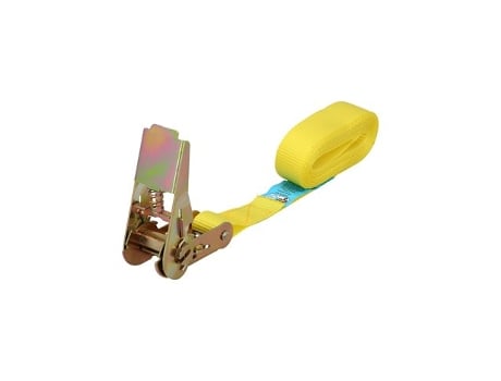 Fita De Amarração Com Catraca 4 Metros X 25 Mm. Catraca De Metal Automática, Cinta, Tipoia De Mercadoria, Cinta De Fixação Wolfpack Linea Profesional
