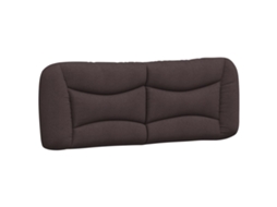 Almofadão de cabeceira VIDAXL tecido castanho-escuro (120 cm)