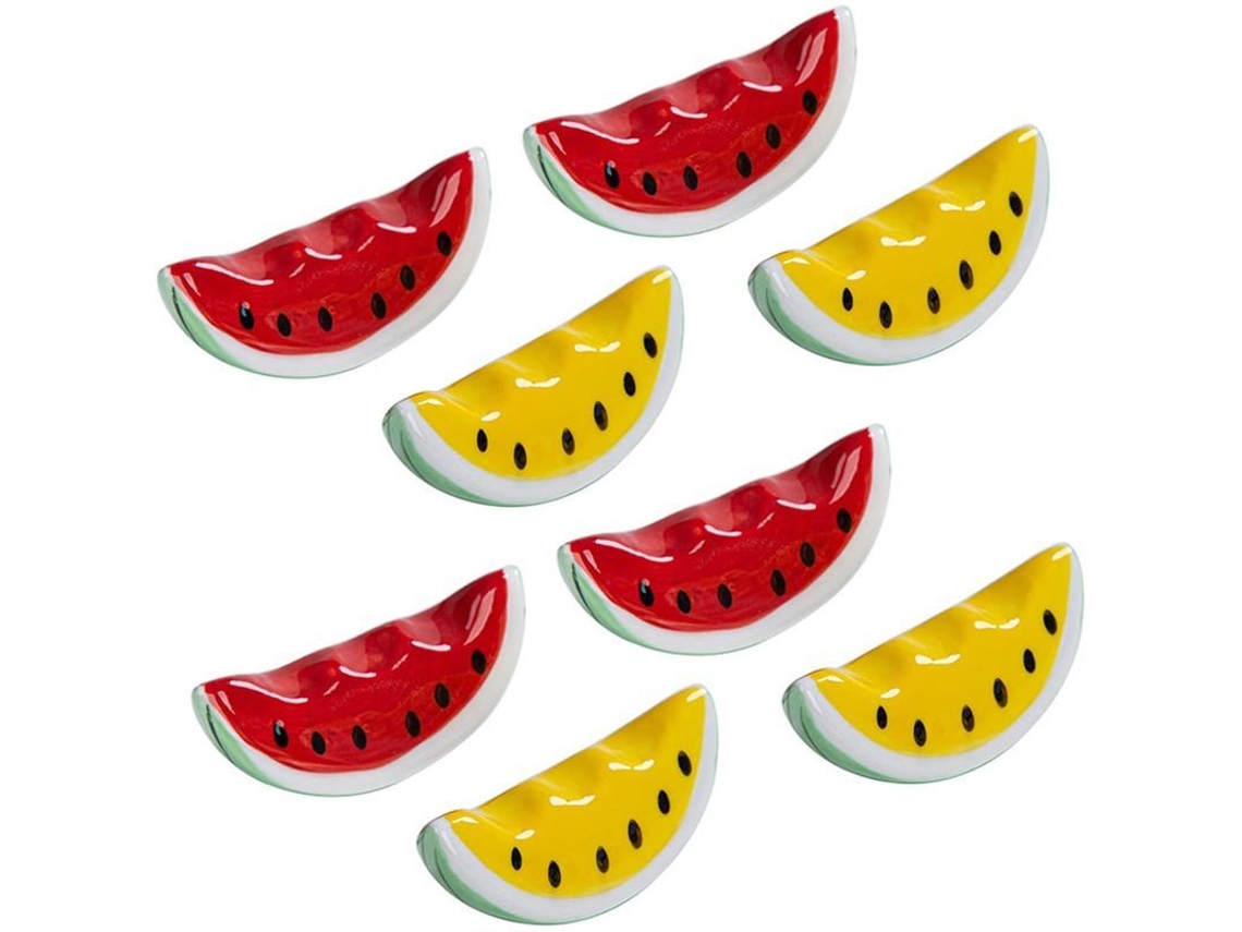 Suportes De Palitos De Cerâmica Japonesa Forma De Melancia Decoração Mesa Cozinha 8 Peças