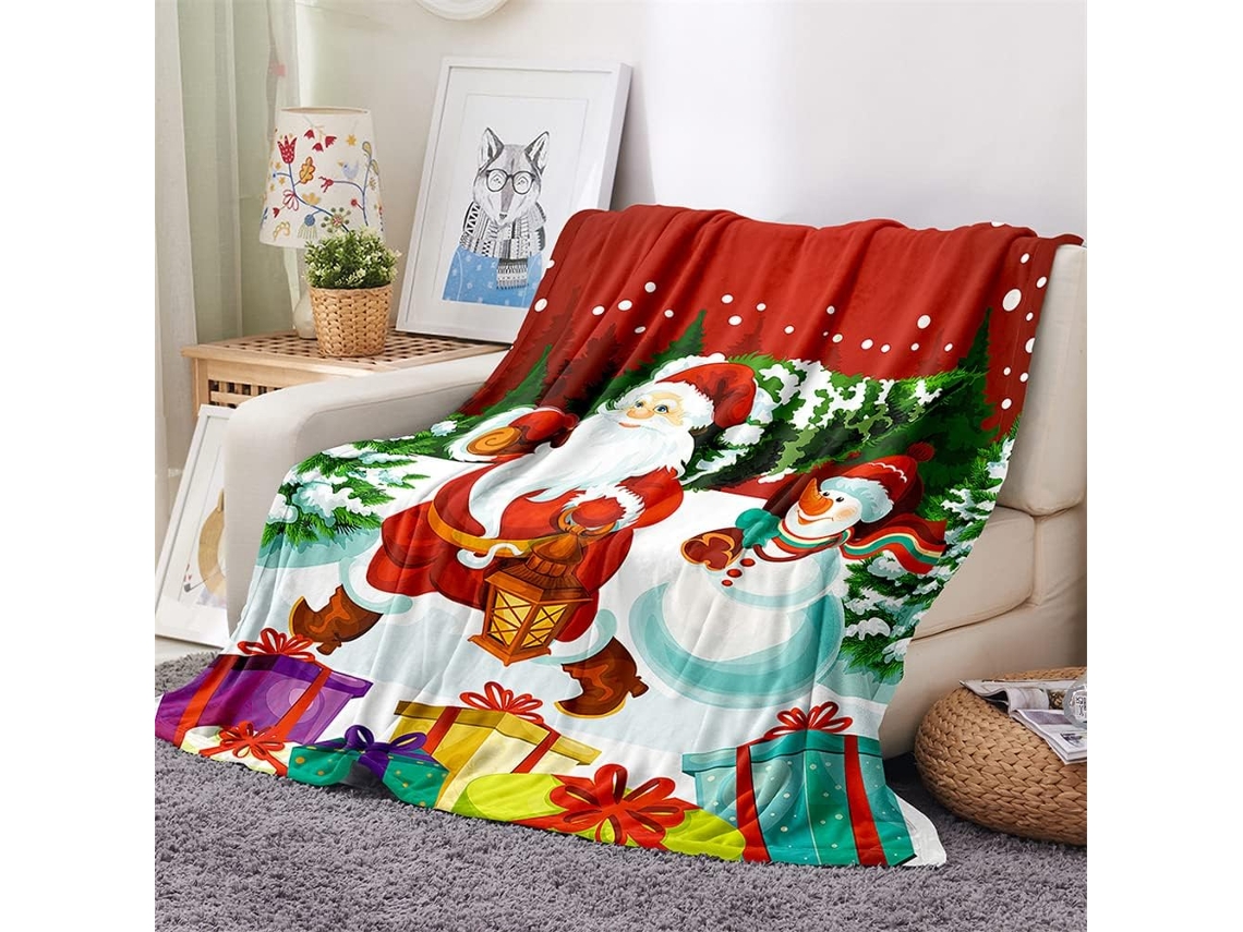 Manta de Flanela Fansu Estampa 3d Quente e Macia Microfibra Ideal para o Inverno Perfeita Cama Ou Sofá Adequad