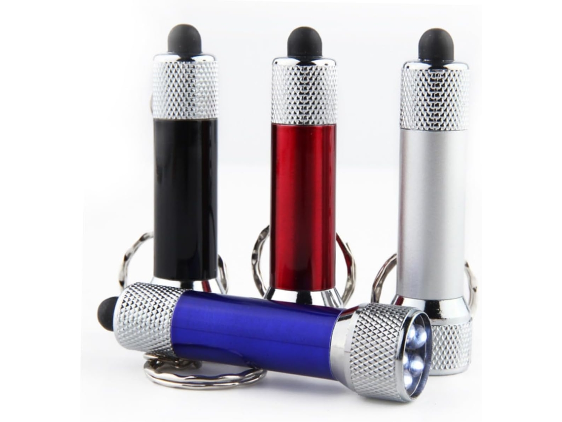 Conjunto de 10 Mini Lanternas Led Portáteis para Chaveiro, Ideais para Viagens, Camping e Trilhas. SFUSHOS