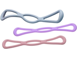 Conjunto De 3 Faixas Elásticas Resistência Vicasky, Alta Elasticidade, Para Ioga, Alongamento, Fortalecimento