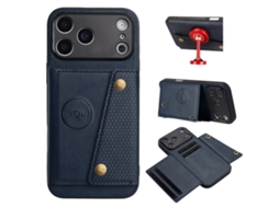 Capa Multifuncional Para Iphone 17 Pro Com Compartimento Para Cartão E Função De Suporte.