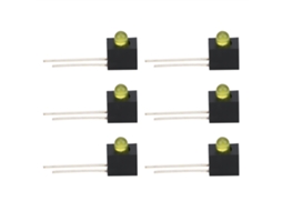 100 Suportes e Abajuros Led 3mm (90 Graus, Industrial)