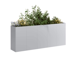 Vidaxl Planter 200x40x80 Cm Aço Galvanizado