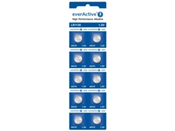 Pilhas EVERACTIVE Ag10 G10 Lr1130 Lr54 1,5 V 10 Unidades