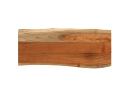 Vidaxl Tampo De Mesa Retangular Borda Viva 100x40x3,8 Cm Acácia Maciça
