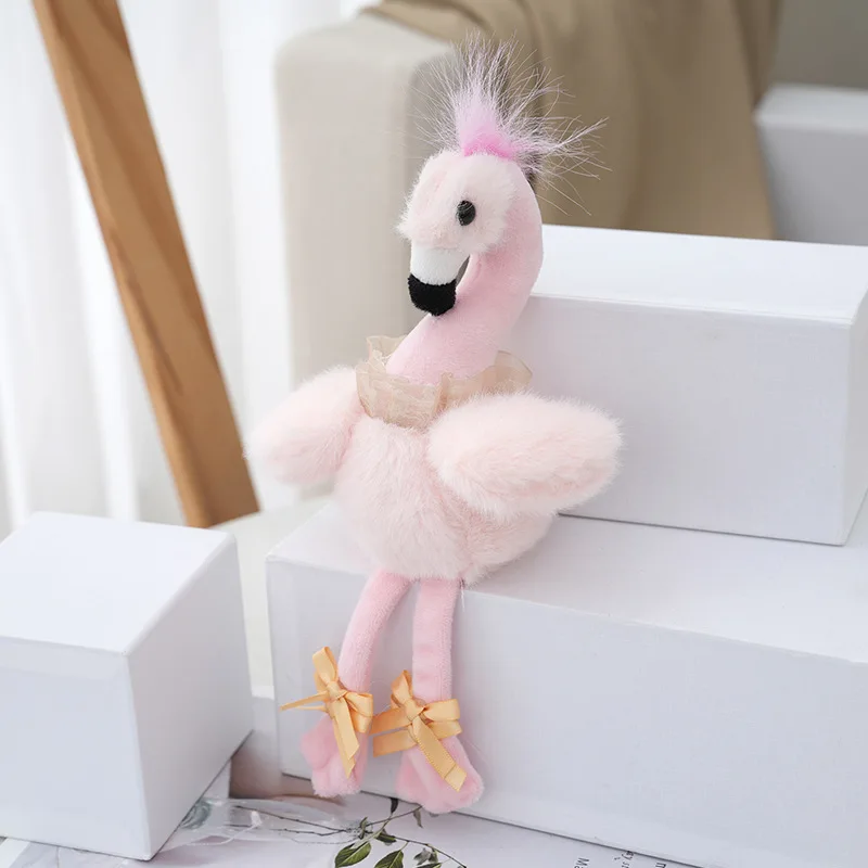 Novo Chaveiro de Pelúcia de Flamingo MDUG (rosa)