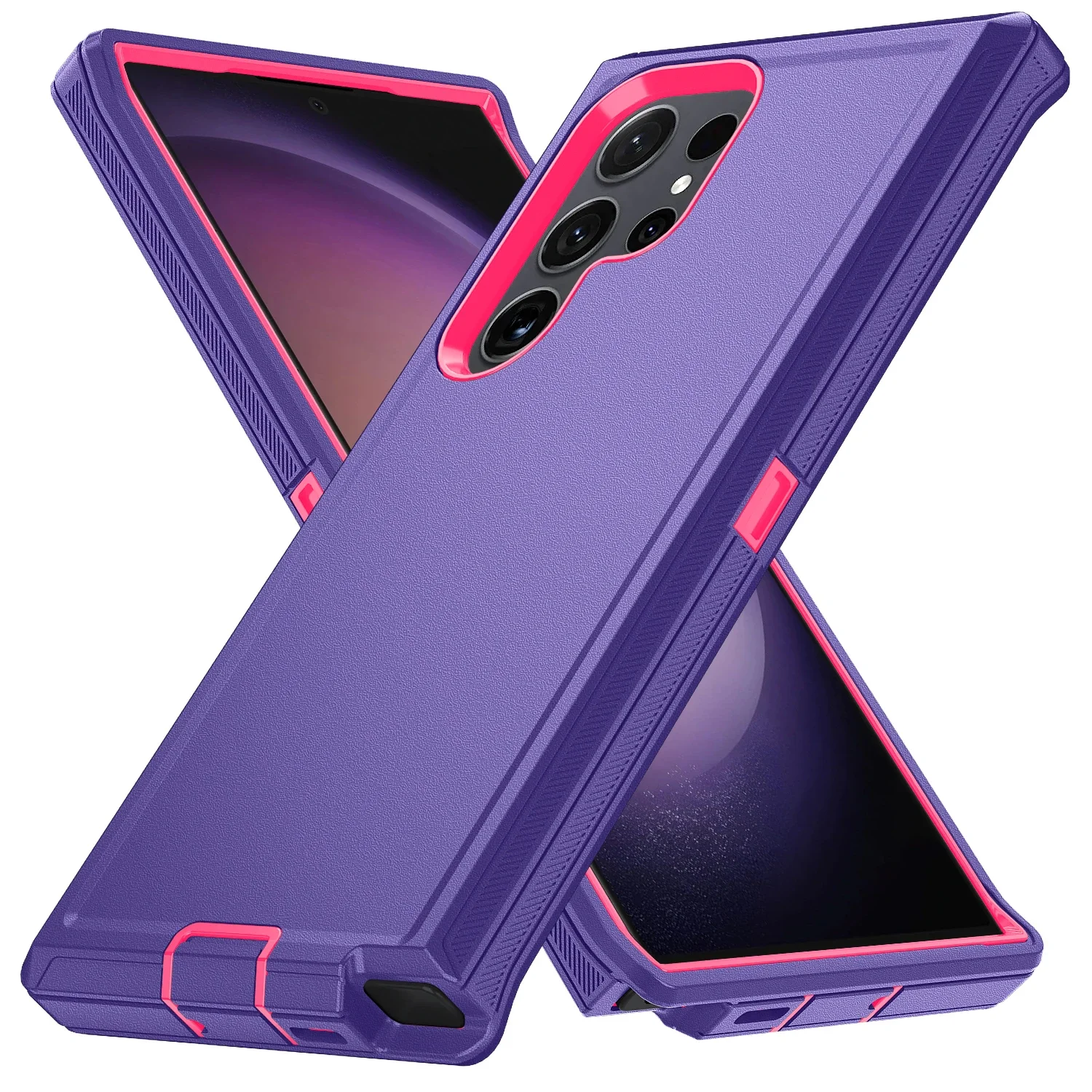 (roxo Escuro, Galaxy S21 Fe 5g) Capa Resistente A Impactos De Nível Militar, Feita De Material De Policarbonato Ultrarresistente.
