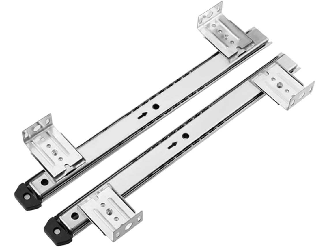Gaveta Para Teclado Deslizante E Suave Com Rolamento Funcionamento Silencioso Trilho De Planejamento Mesa 35mm Espessura