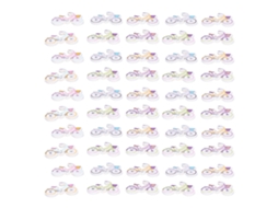 Botões de Madeira Cartoon Bicicleta 50pcs | S/MARCA