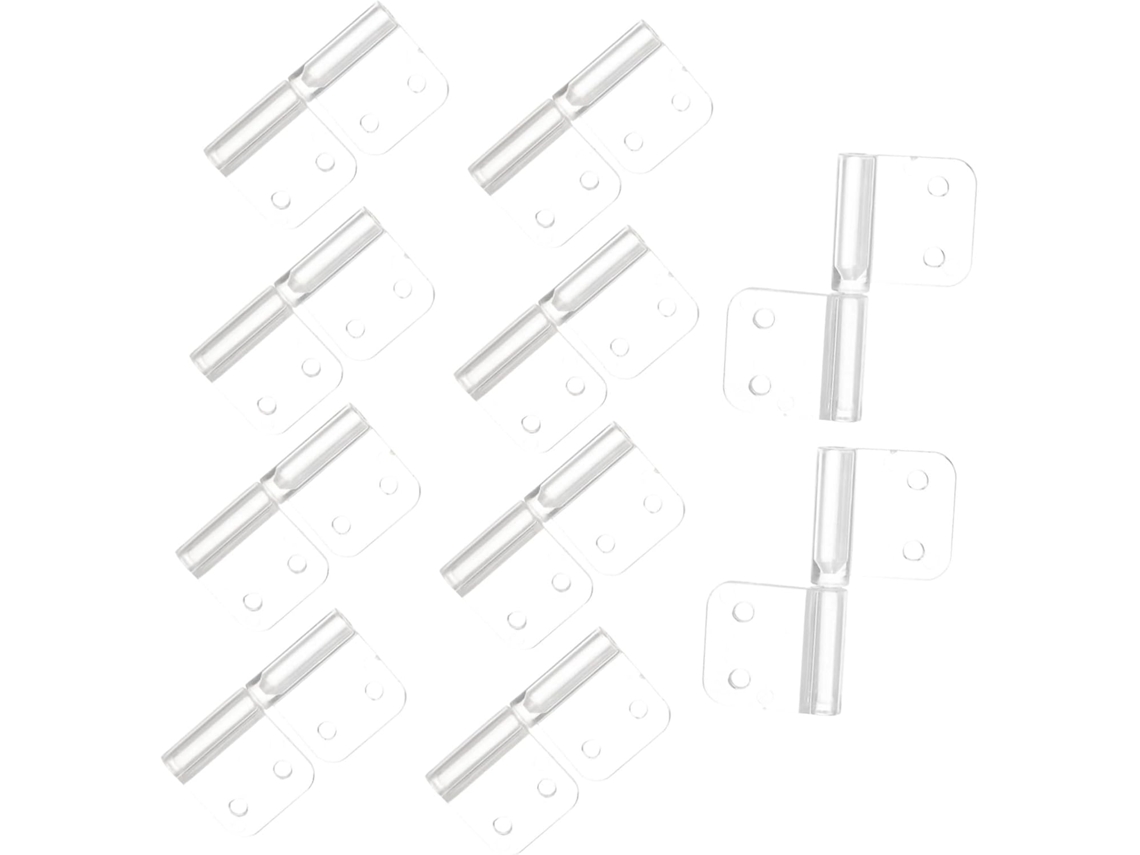 Conjunto De 10 Mini Acrílico Em Formato Para Portas Caixas E Tampas