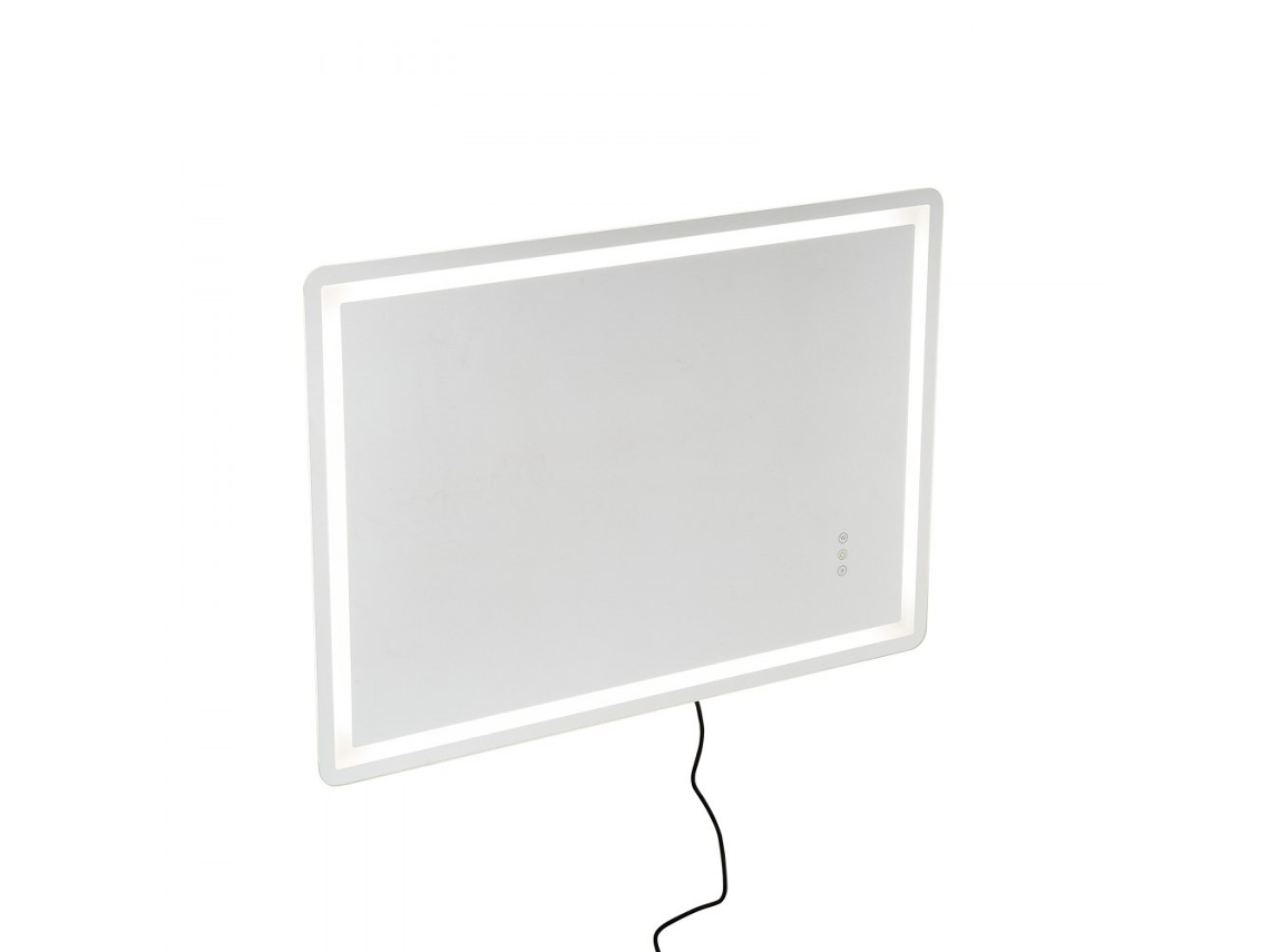 Espelho De Casa De Banho Led 70x100cm Com Iluminação Regulável, Antivaho E Revestimento Epóxi Tekmaquinas