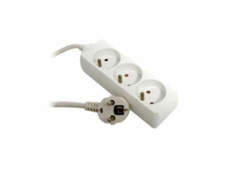 Extensão com 3 Tomadas Sem Interruptor Zenitech 190323 Branco