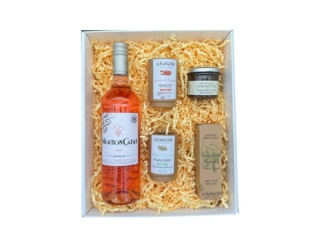White box Mouton cadet Rosé 75 cl - La Plantation Mixture of fleur de sel and lemony smoked spices Kampot pepper sauce - Tapenade